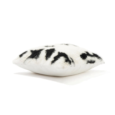 Fur L Cushion Cover 450 X 450 White X Black