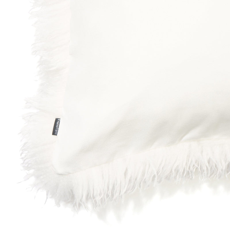 Fur P Cushion Cover 450 X 450 White