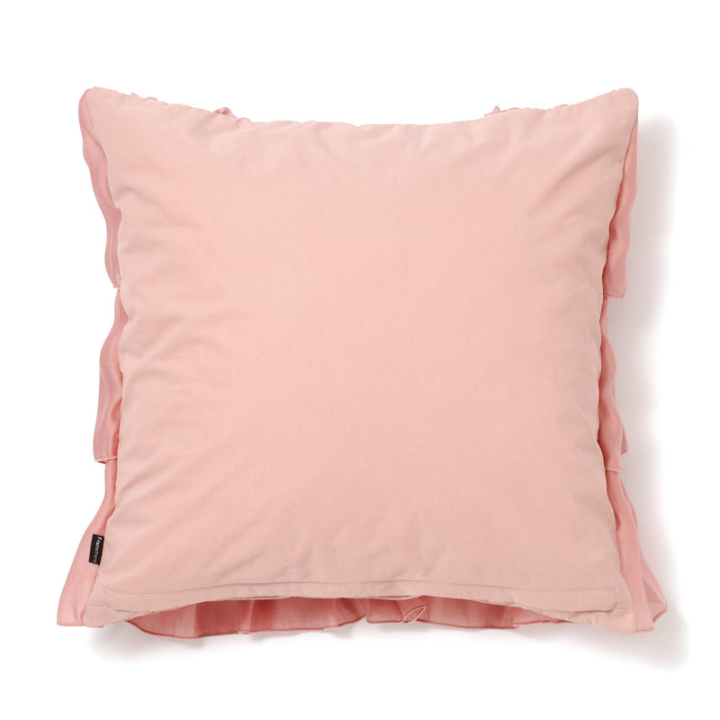 Chiffon Frill Cushion Cover 450 X 450 Pink