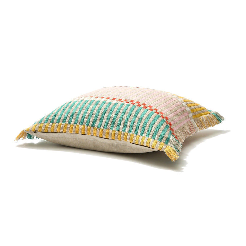 Woven Fringe Cushion Cover 450 X 450 Multi