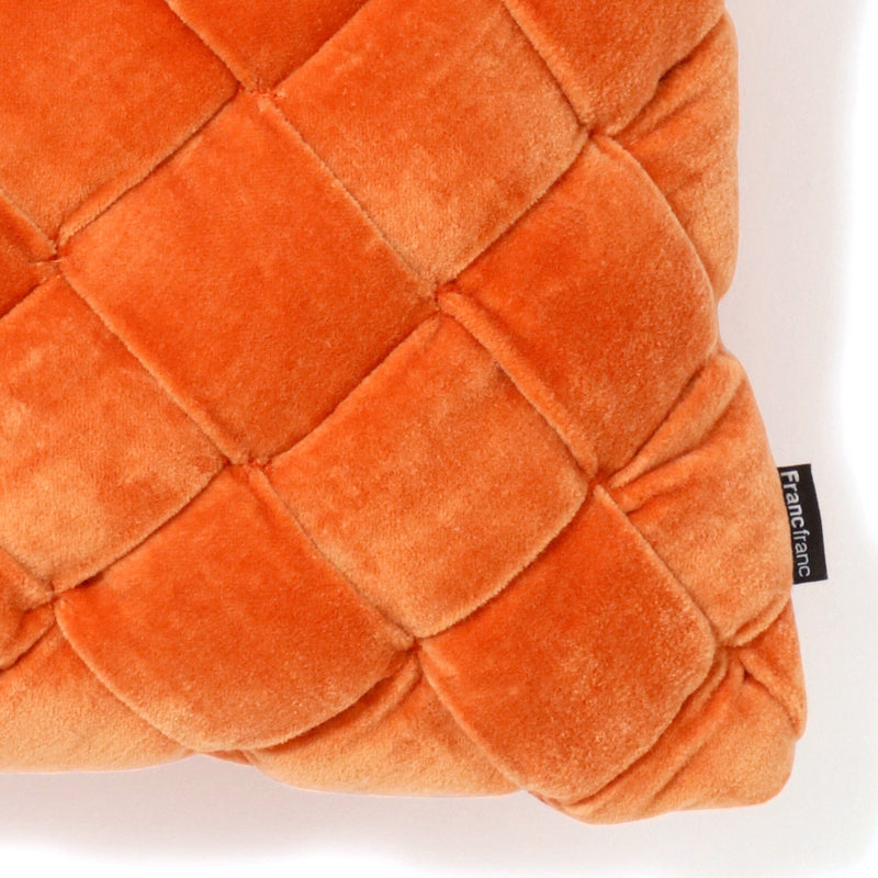 Basket Woven Cushion Cover 400 X 250 Orange