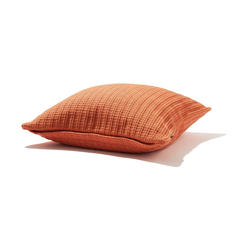 Woven Check Cushion Cover 450 X 450 Orange