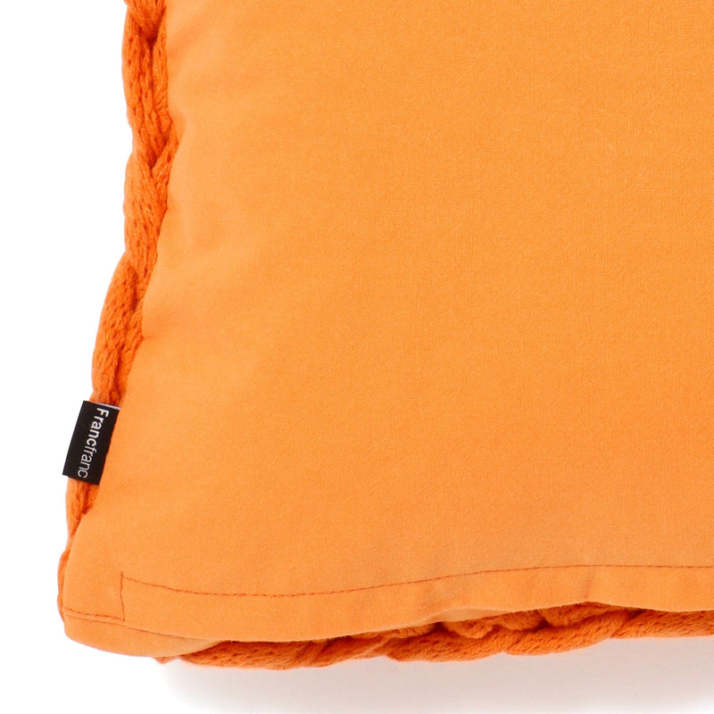 Chunky Knit Cushion Cover 450 X 450 Orange