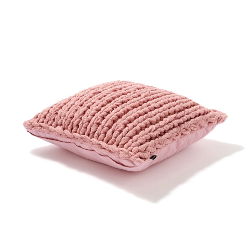 Chunky Knit Cushion Cover 450 X 450 Pink