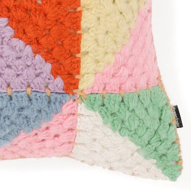 Geometric Crochet Cushion Cover 450 X 450 Multi