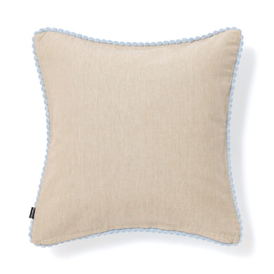 Stripe velvet cushion cover 450 x 450 Blue