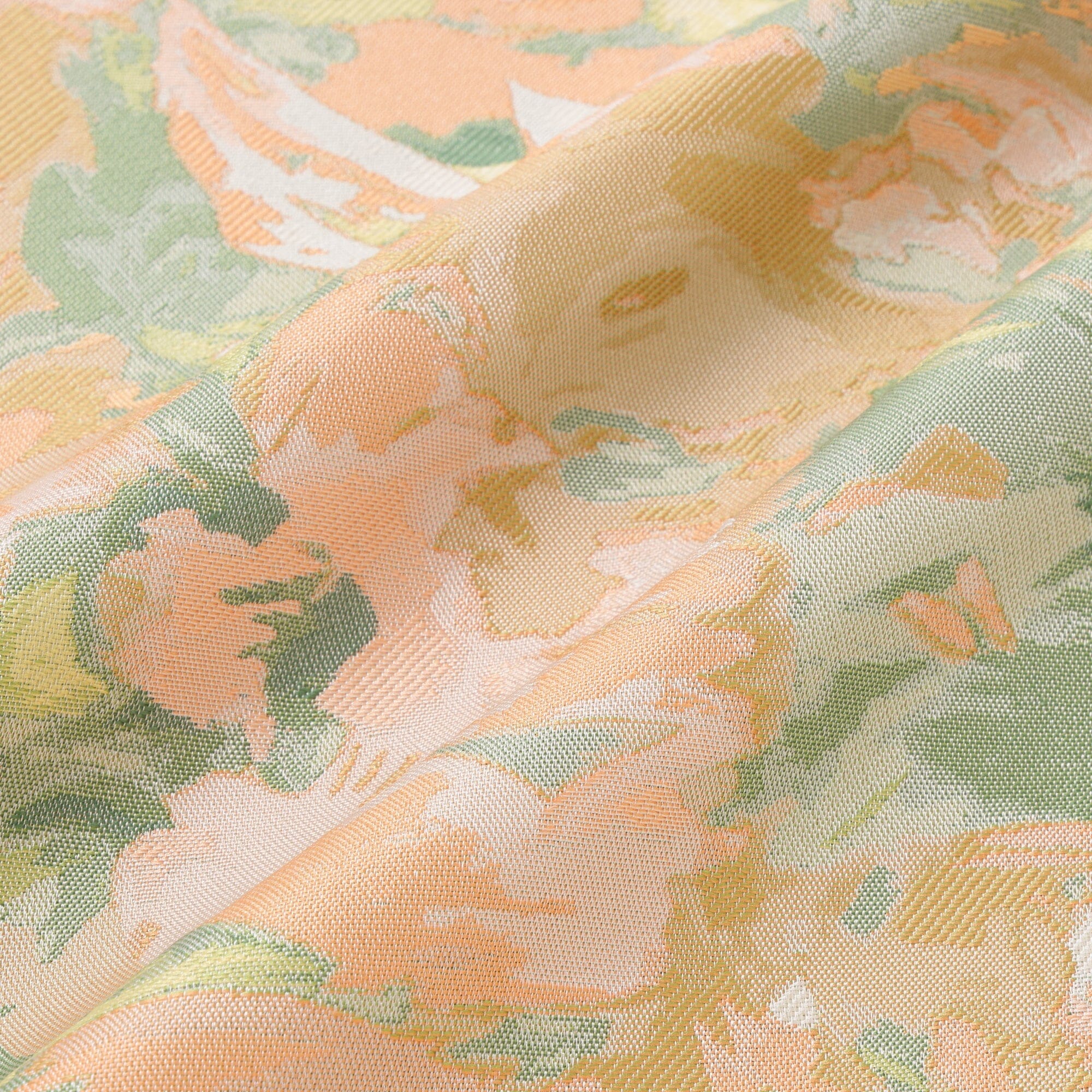 Jq Drawing Cushion Cover 450X450 Green X Orange