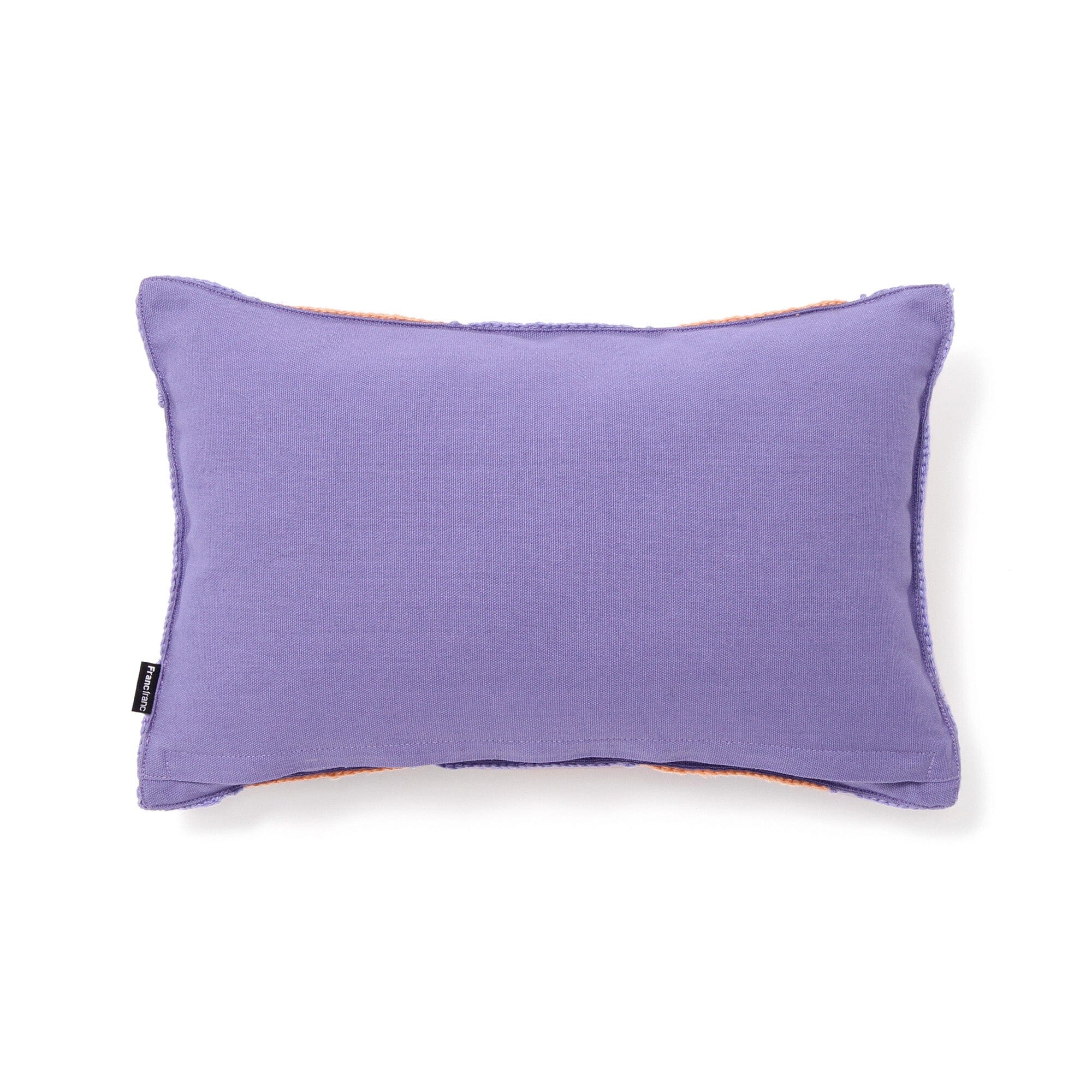 Square Crochet Cushion Cover 400 X 250 Purple X Orange