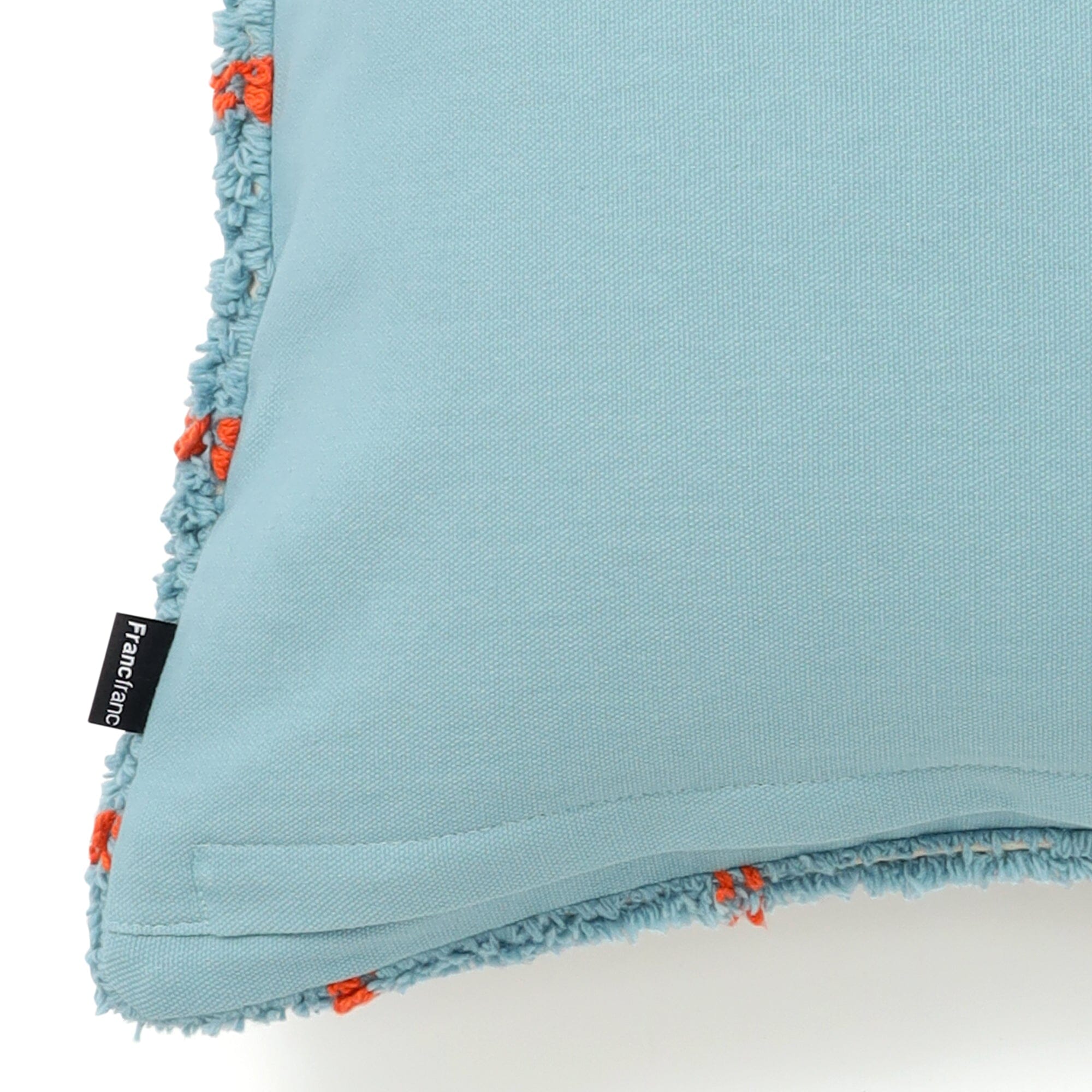 Tuft Art Cushion Cover 450 X 450 Blue X Orange