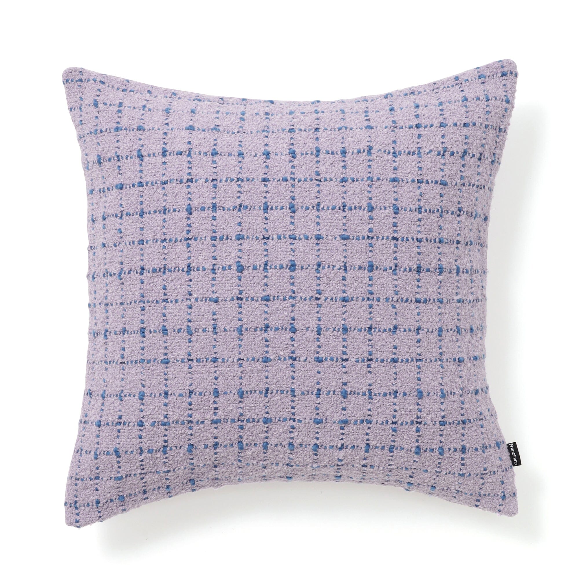 Weave Check Cushion Cover 450 X 450  Purple X Blue