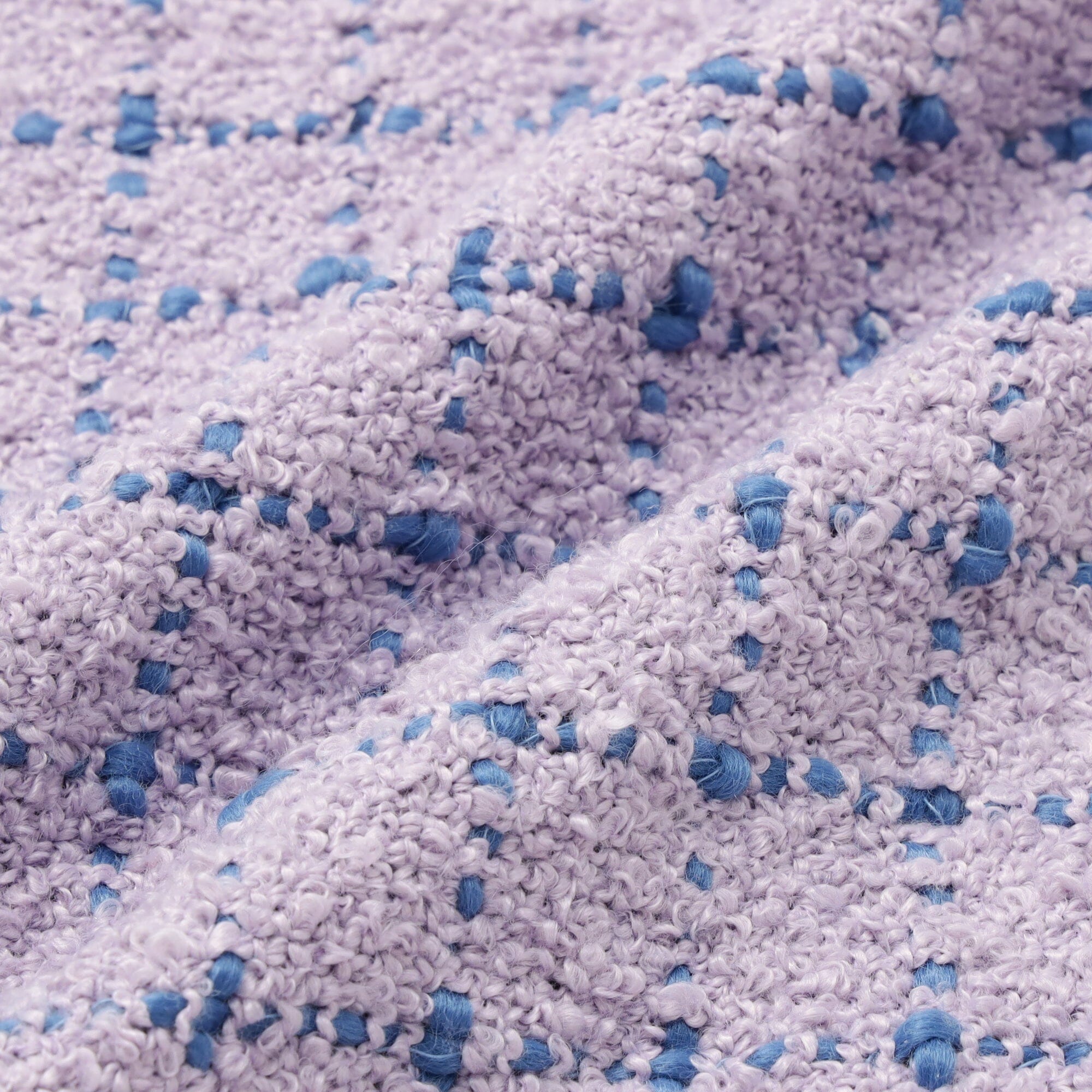 Weave Check Cushion Cover 450 X 450  Purple X Blue