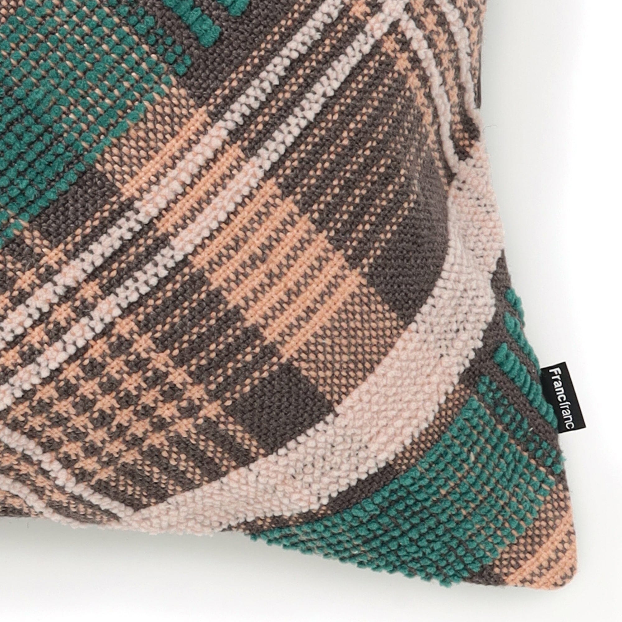 Weave Check Cushion Cover 450 X 450  Multi