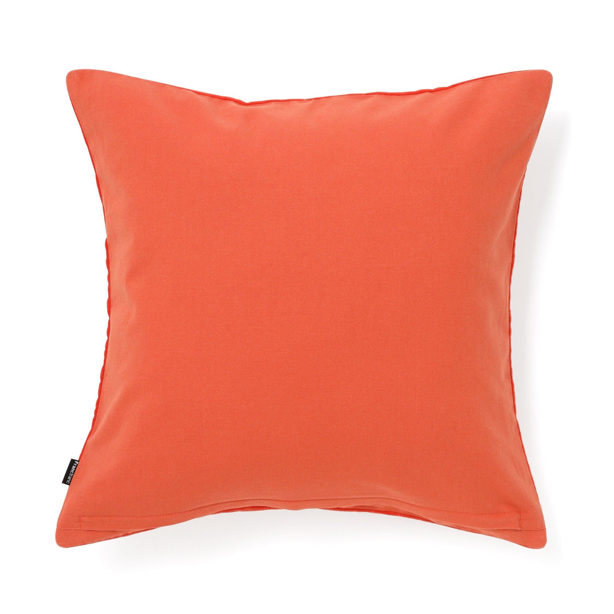 Emb Flower Cushion Cover 450 X 450  Orange