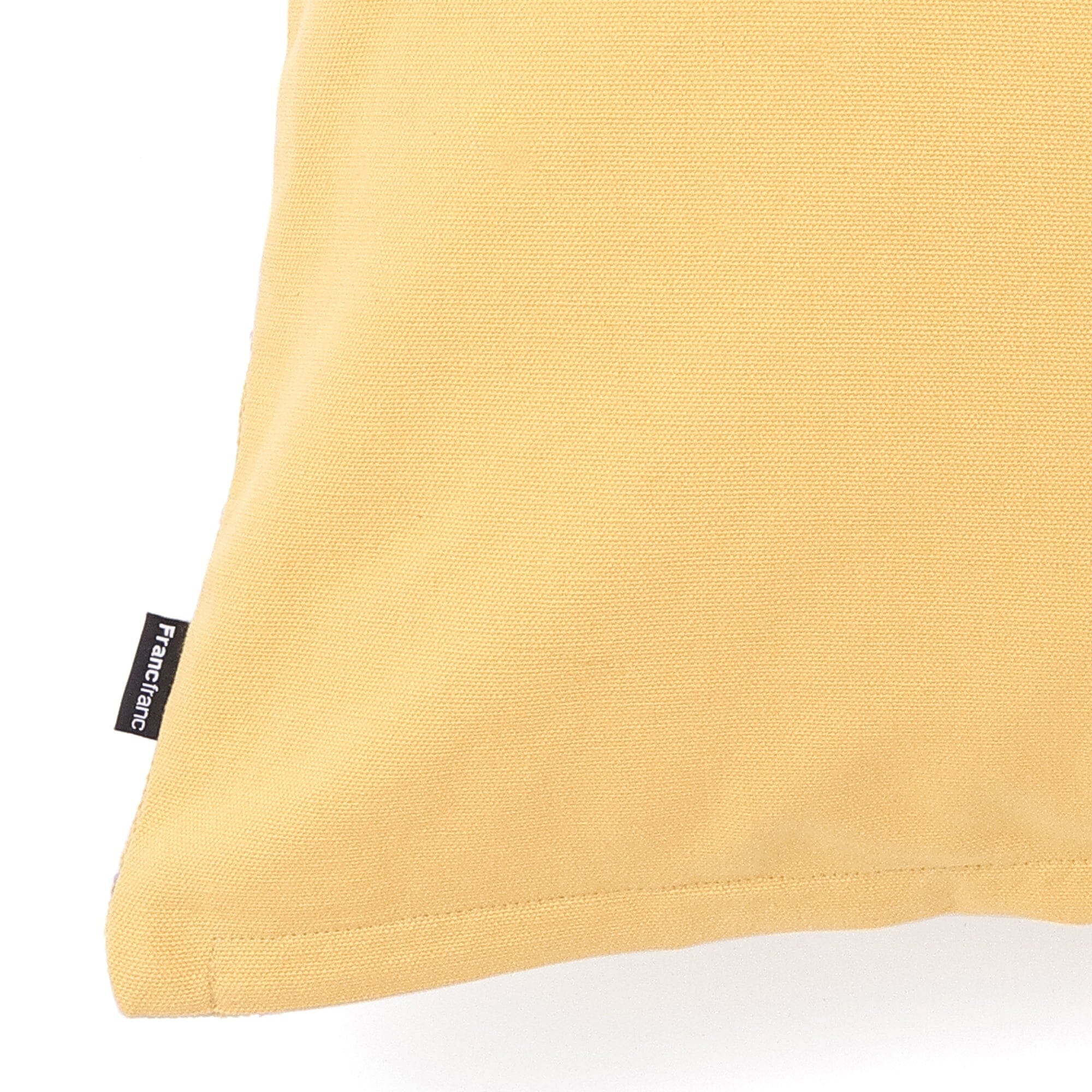 Emb Flower Check Cushion Cover 450 X 450  Yellow X Purple