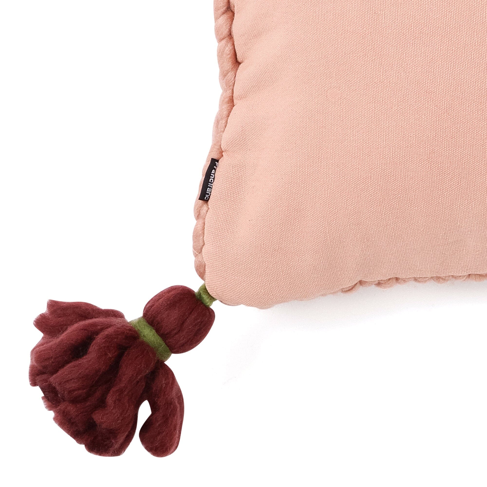Chunky Knit Cushion Cover 450 X 250  Pink X Dark Red