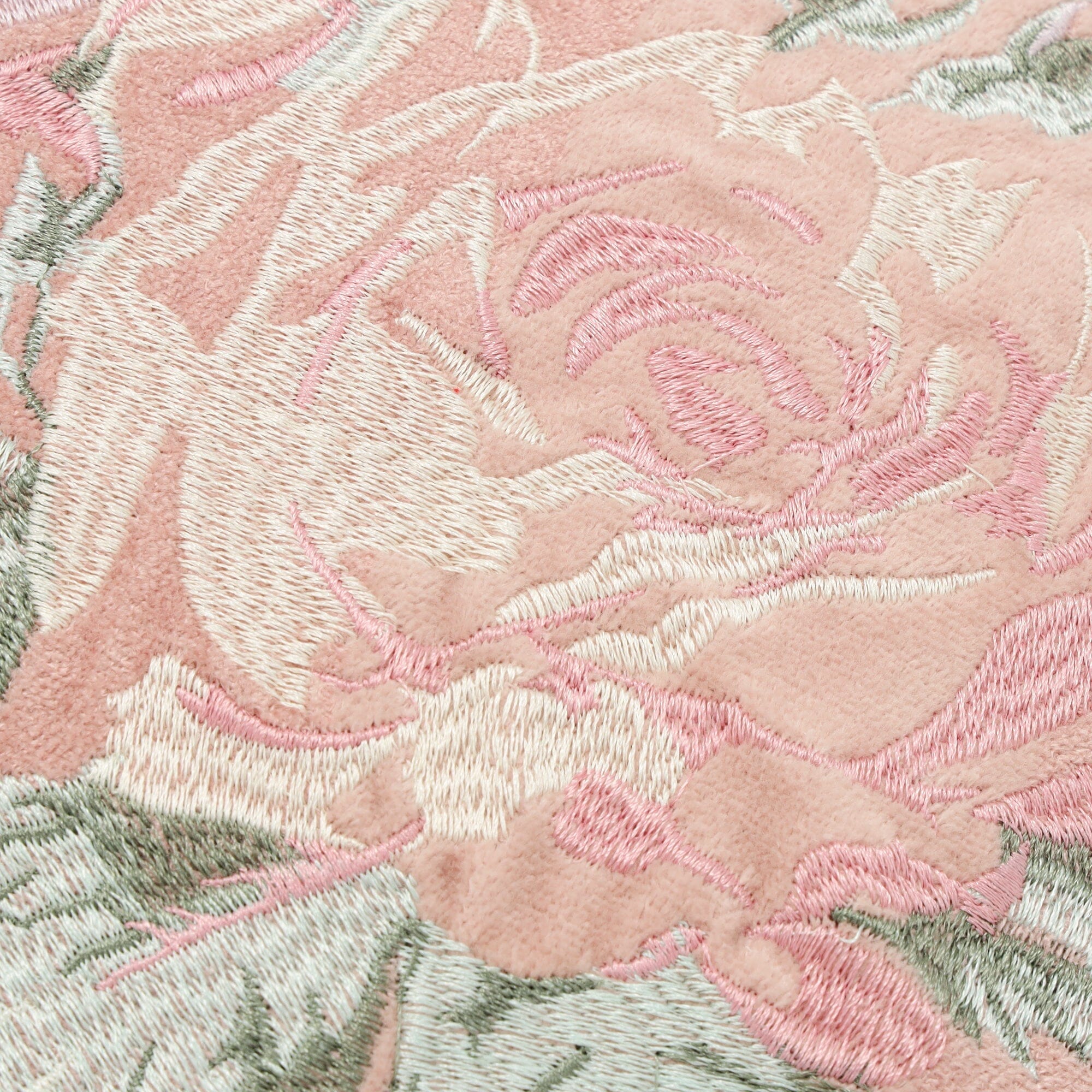 Emb Flower Cushion Cover 450 X 450  Pink