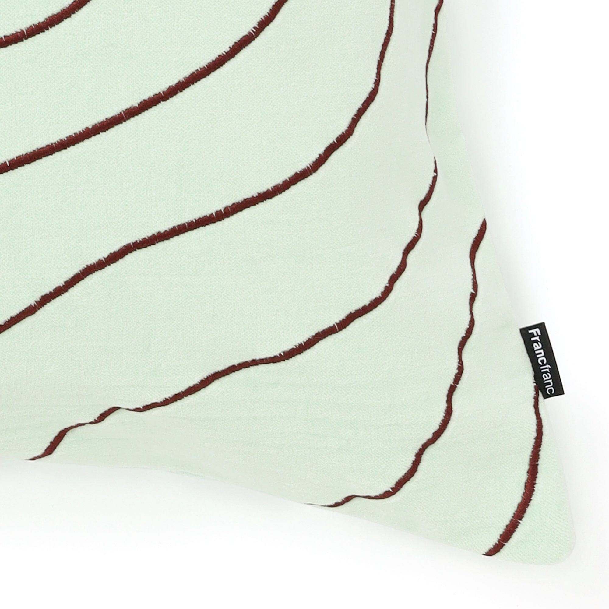 Emb Drawing Cushion Cover 450 X 450 Light Green