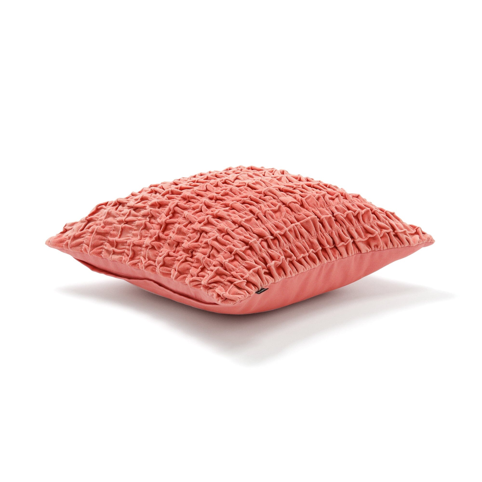 Velvet Gathered Cushion Cover 450 X 450  Pink