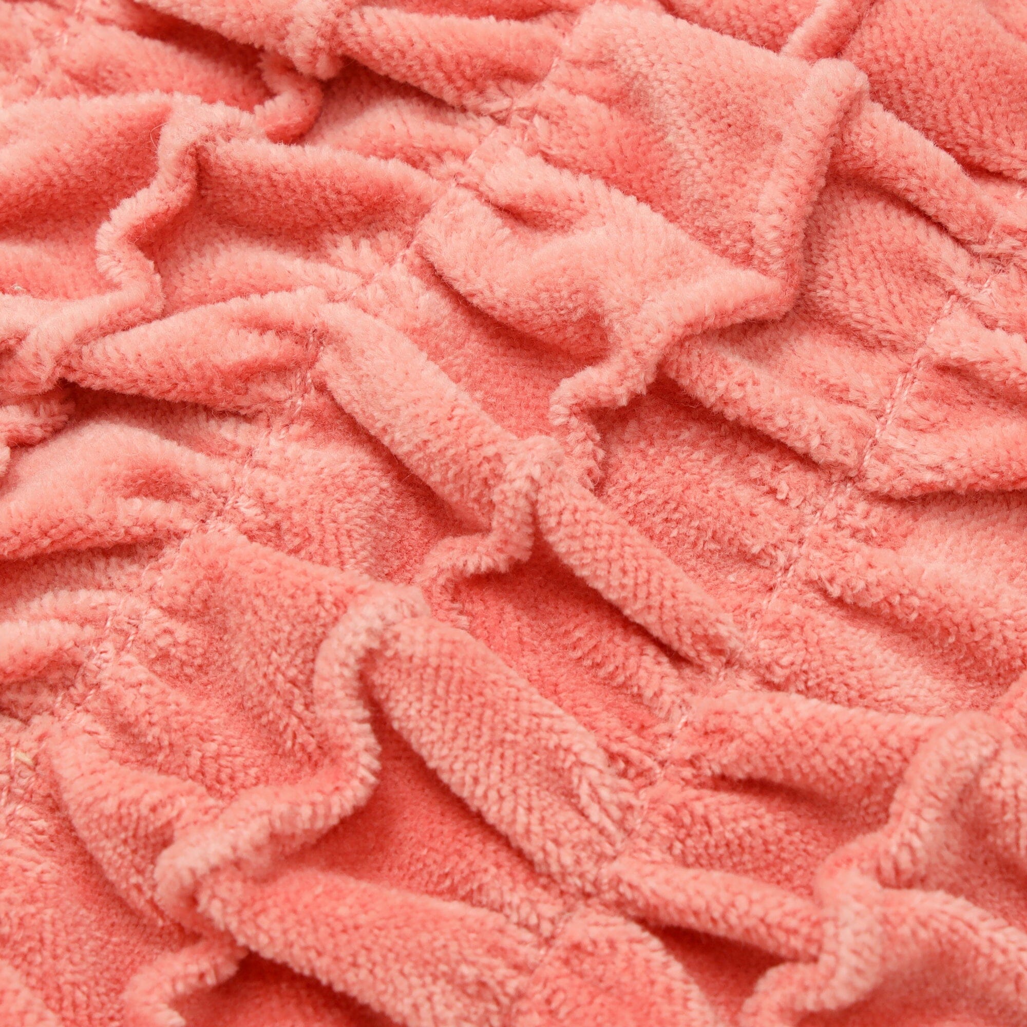 Velvet Gathered Cushion Cover 450 X 450  Pink