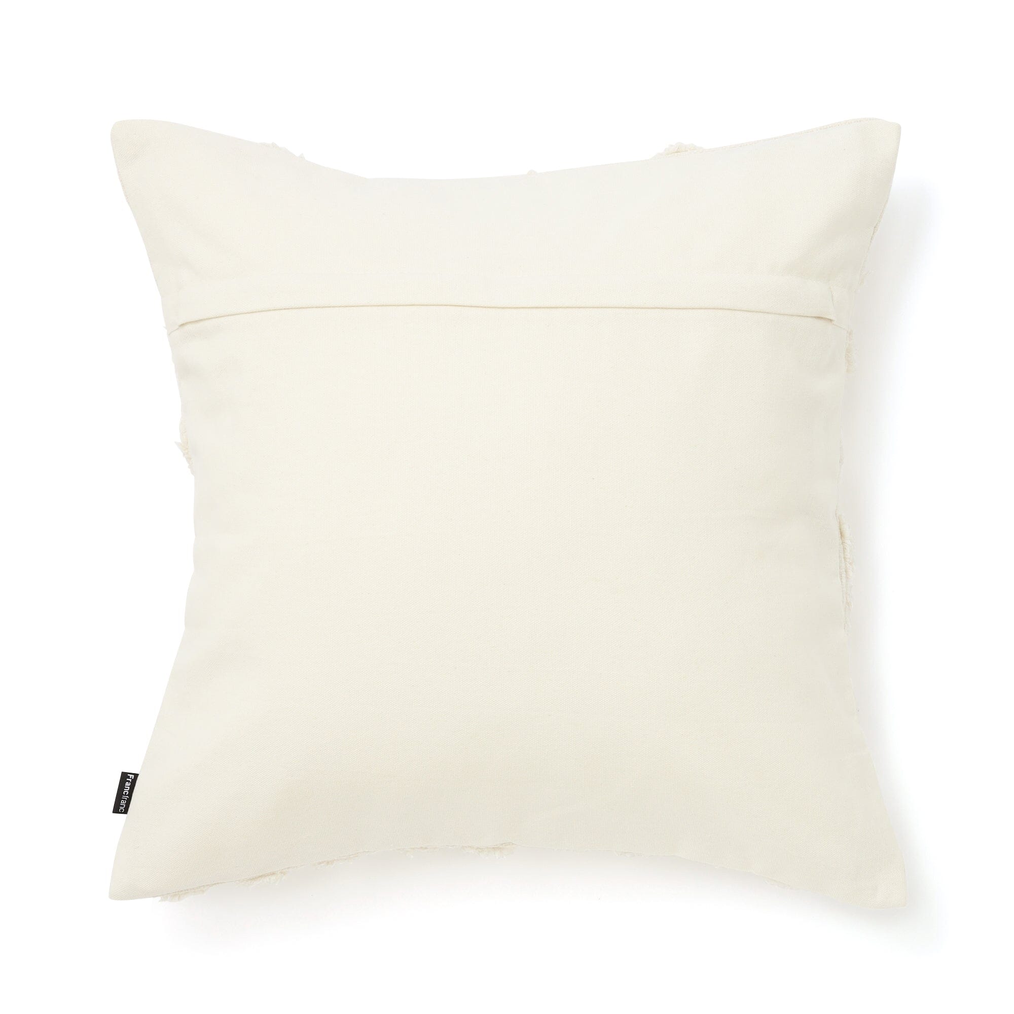 Tuft Art Cushion Cover 450 X 450  White