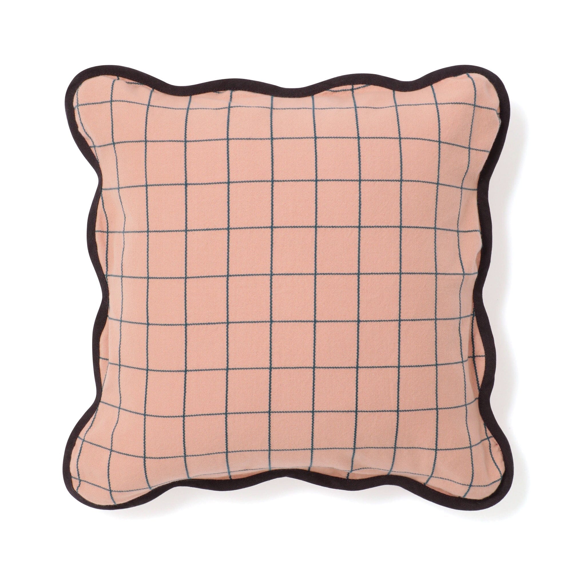 Windowpane Wave Cushion Cover 450 X 450  Orange