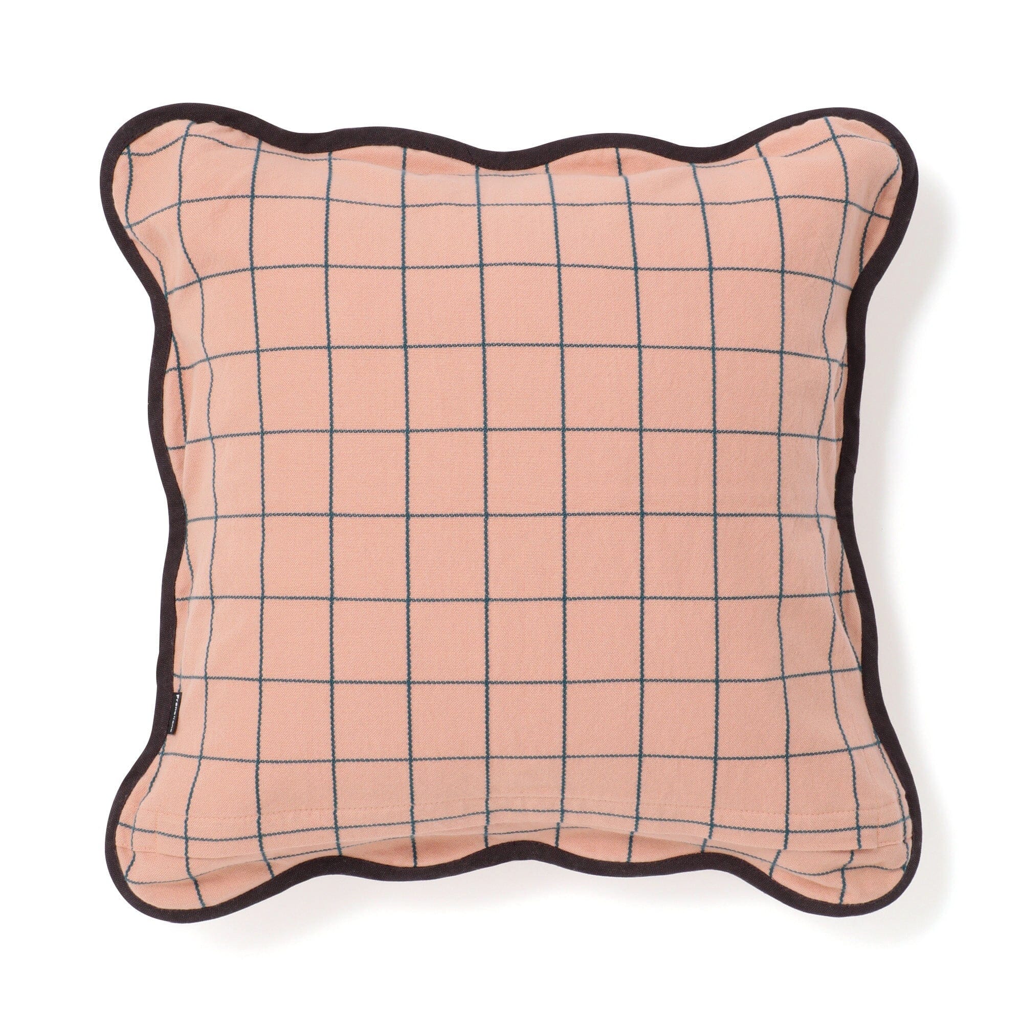 Windowpane Wave Cushion Cover 450 X 450  Orange