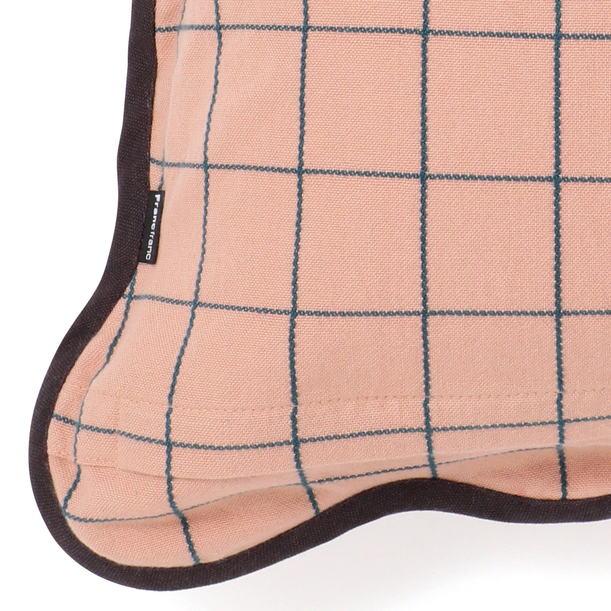 Windowpane Wave Cushion Cover 450 X 450  Orange