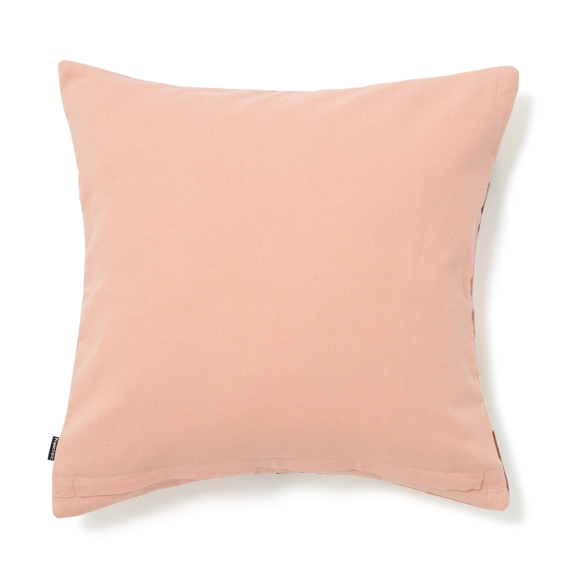 Velvet Stripe Cushion Cover 450 X 450  Beige X Pink