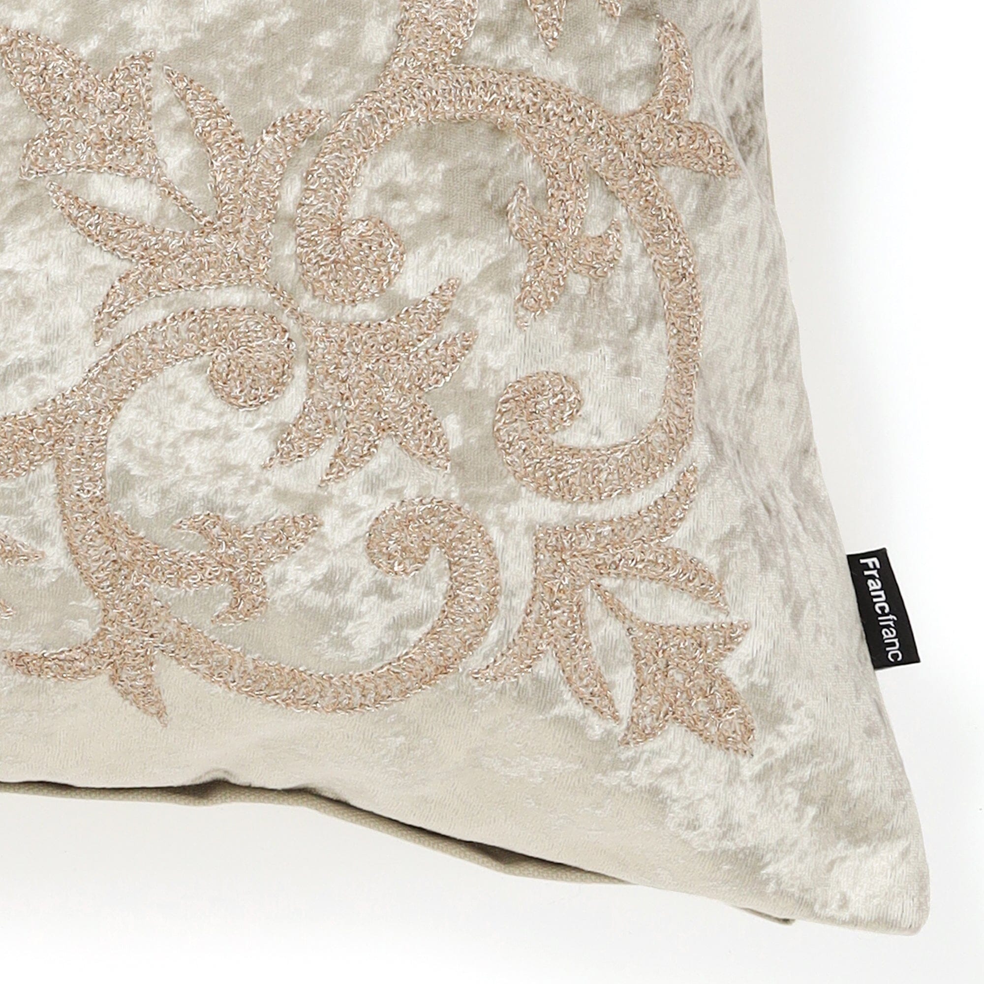 Emb Ornament Cushion Cover 450 X 450  Gray