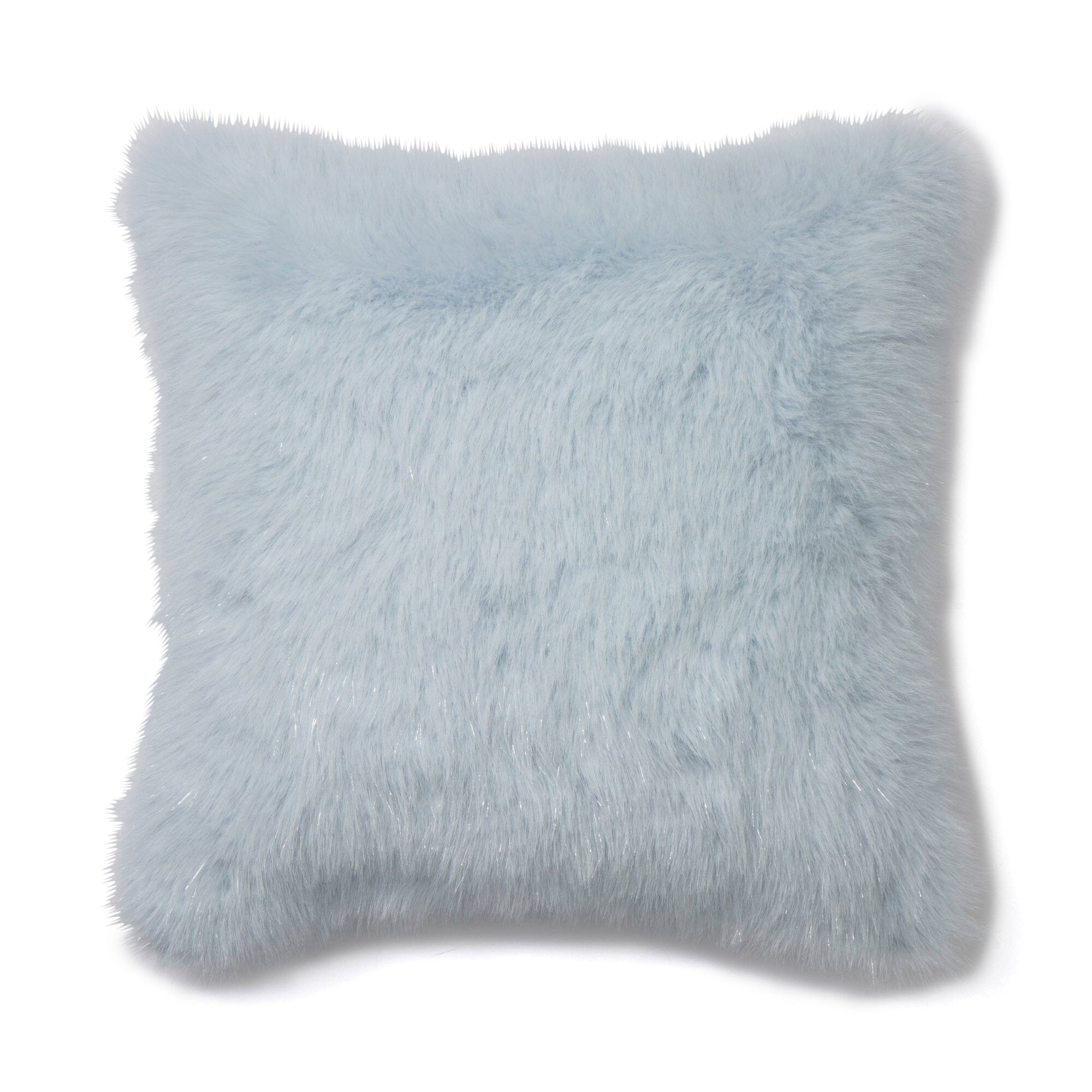 Eco Fur Cushion Cover 450 X 450 Light Blue