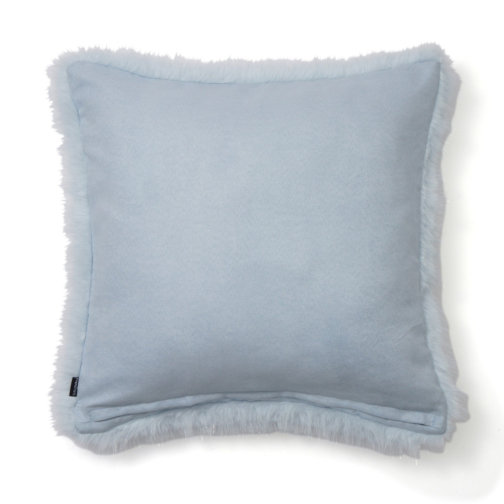 Eco Fur Cushion Cover 450 X 450 Light Blue