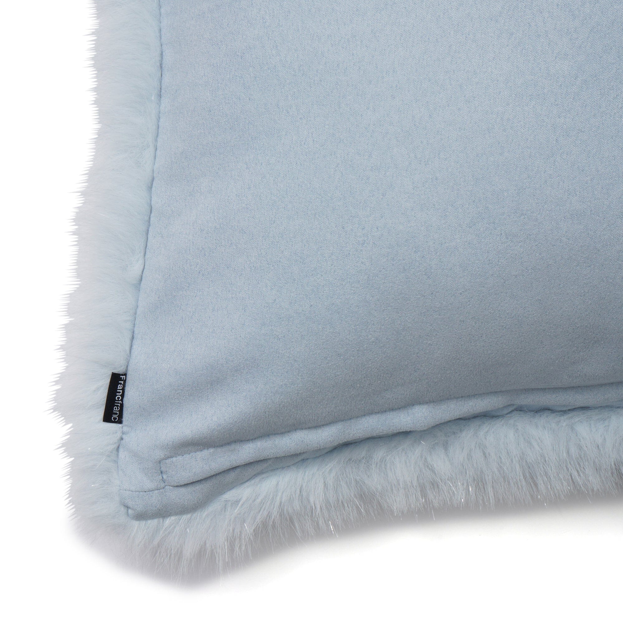 Eco Fur Cushion Cover 450 X 450 Light Blue