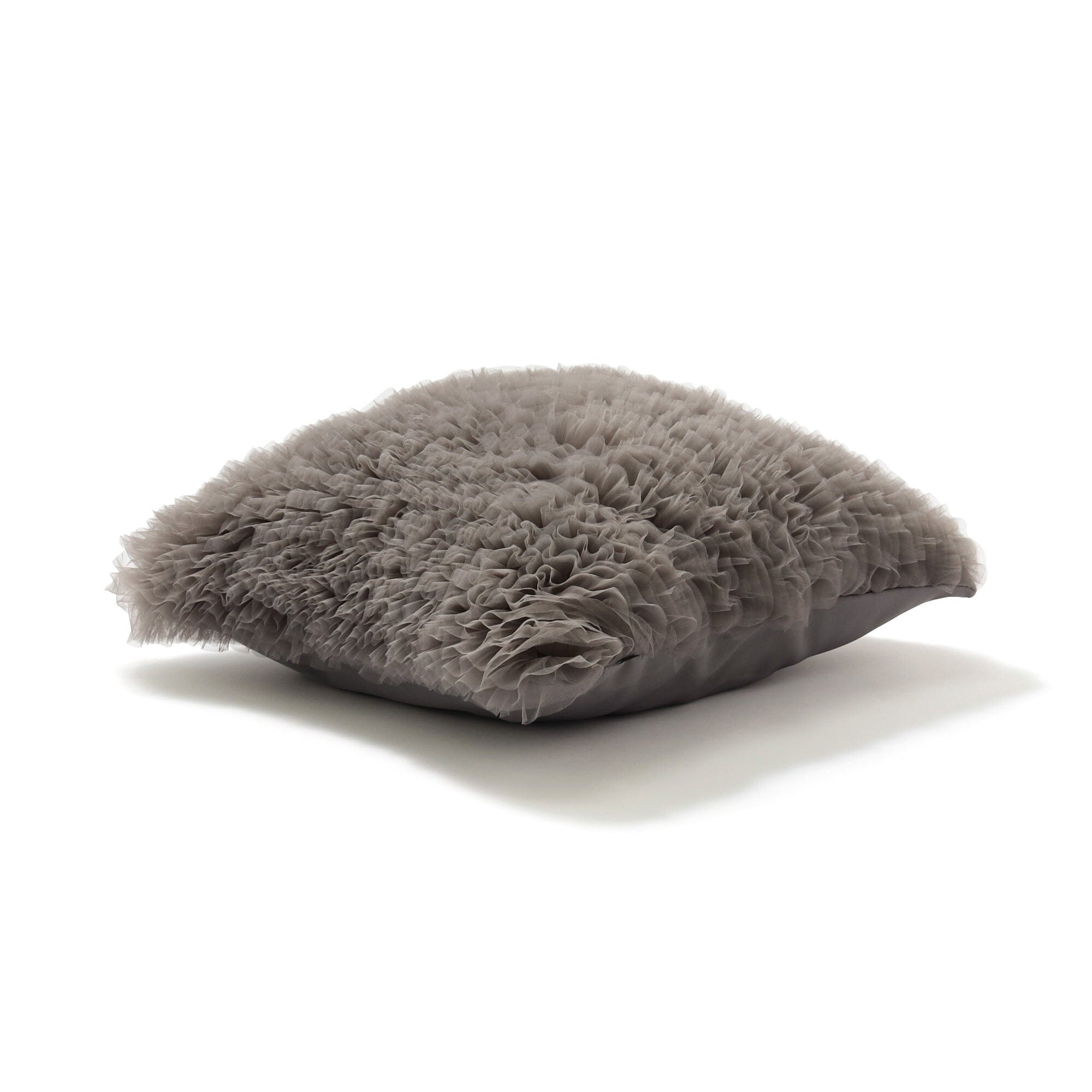 Tulle Frill Cushion Cover 450 X 450  Gray