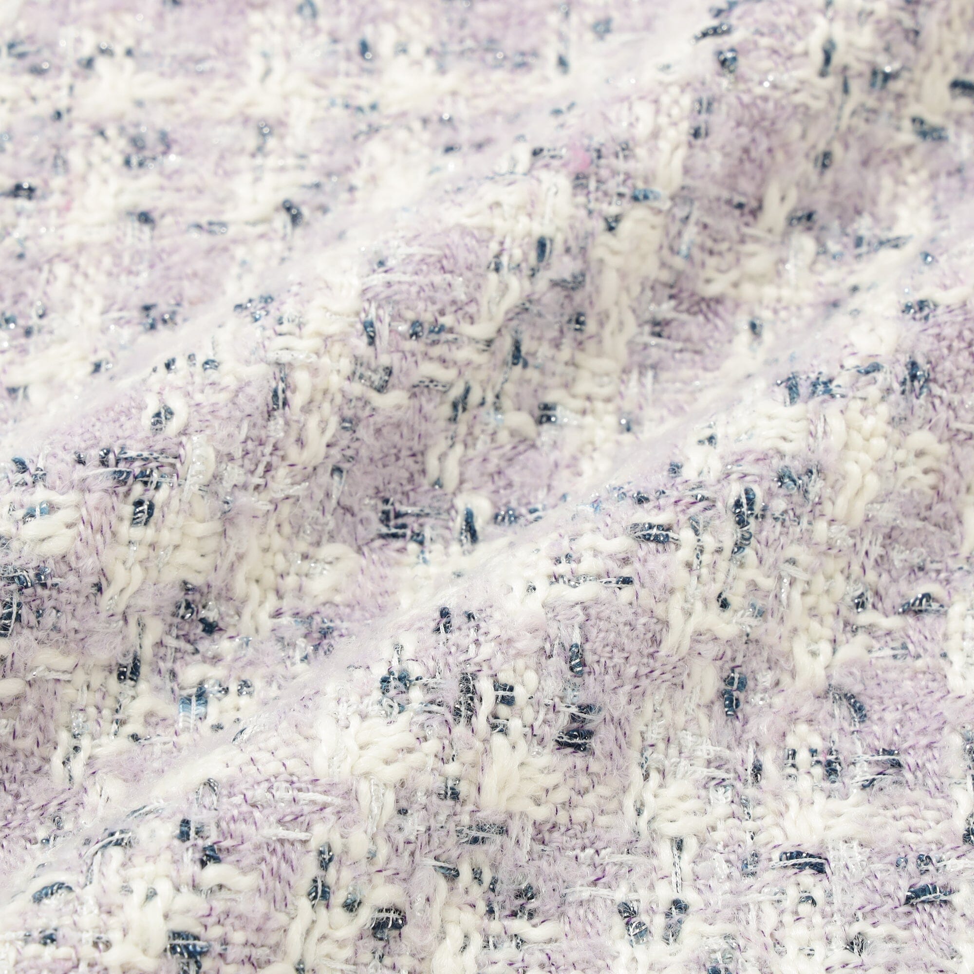 Fancy Tweed Cushion Cover 450 X 450  Purple