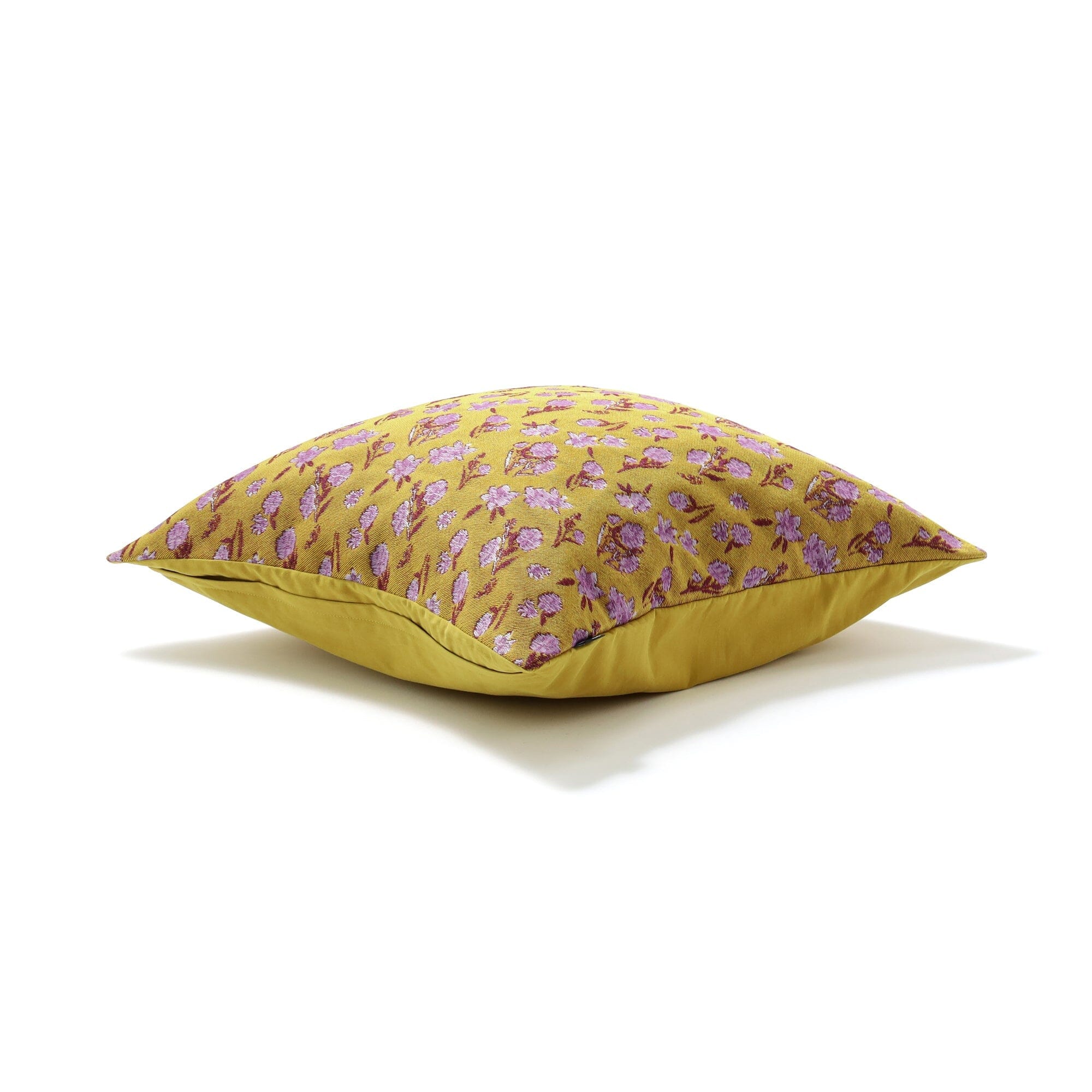 Jq Flower Cushion Cover 450 X 450  Yellow X Purple