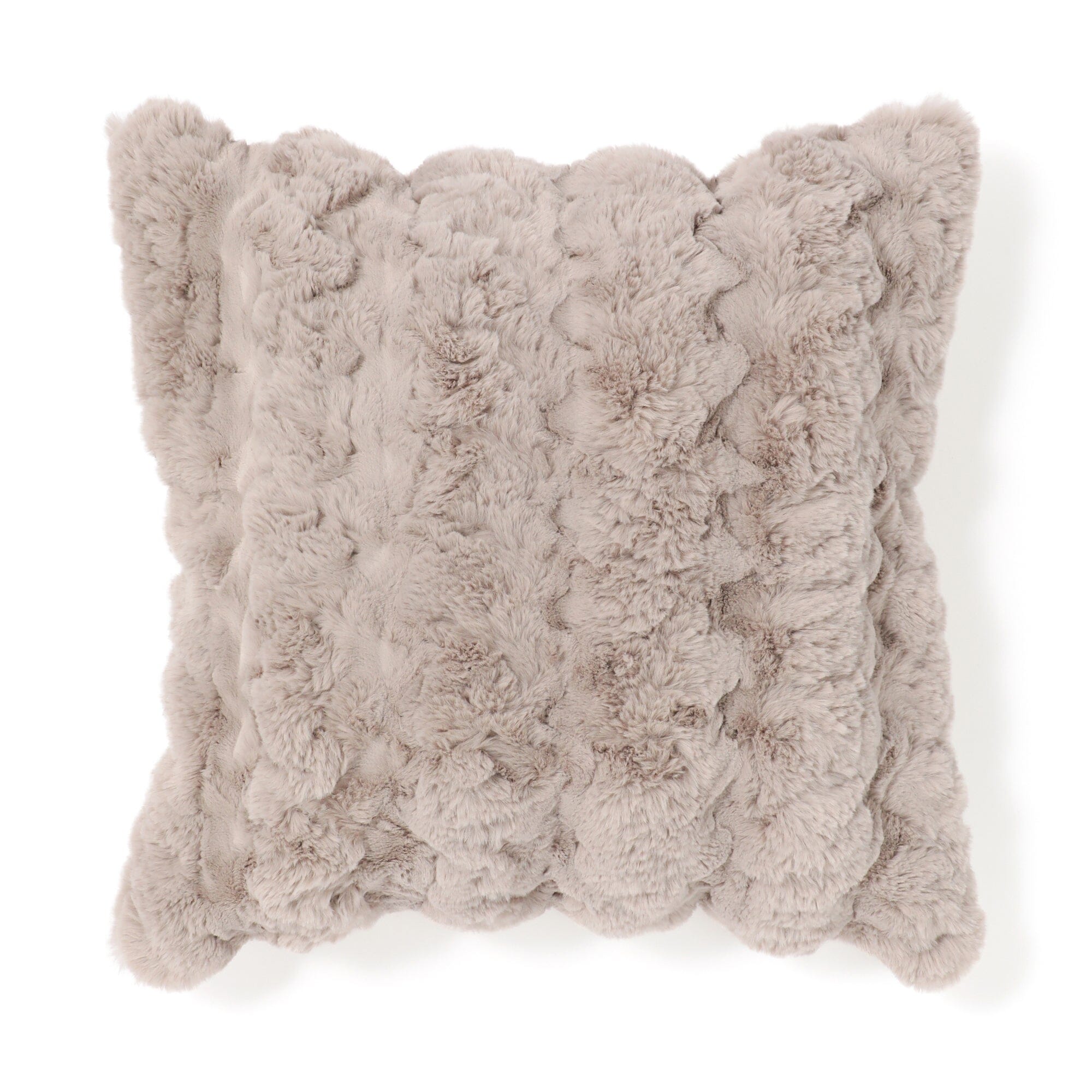 Eco Fur Cushion Cover 450 X 450 Cm Gray