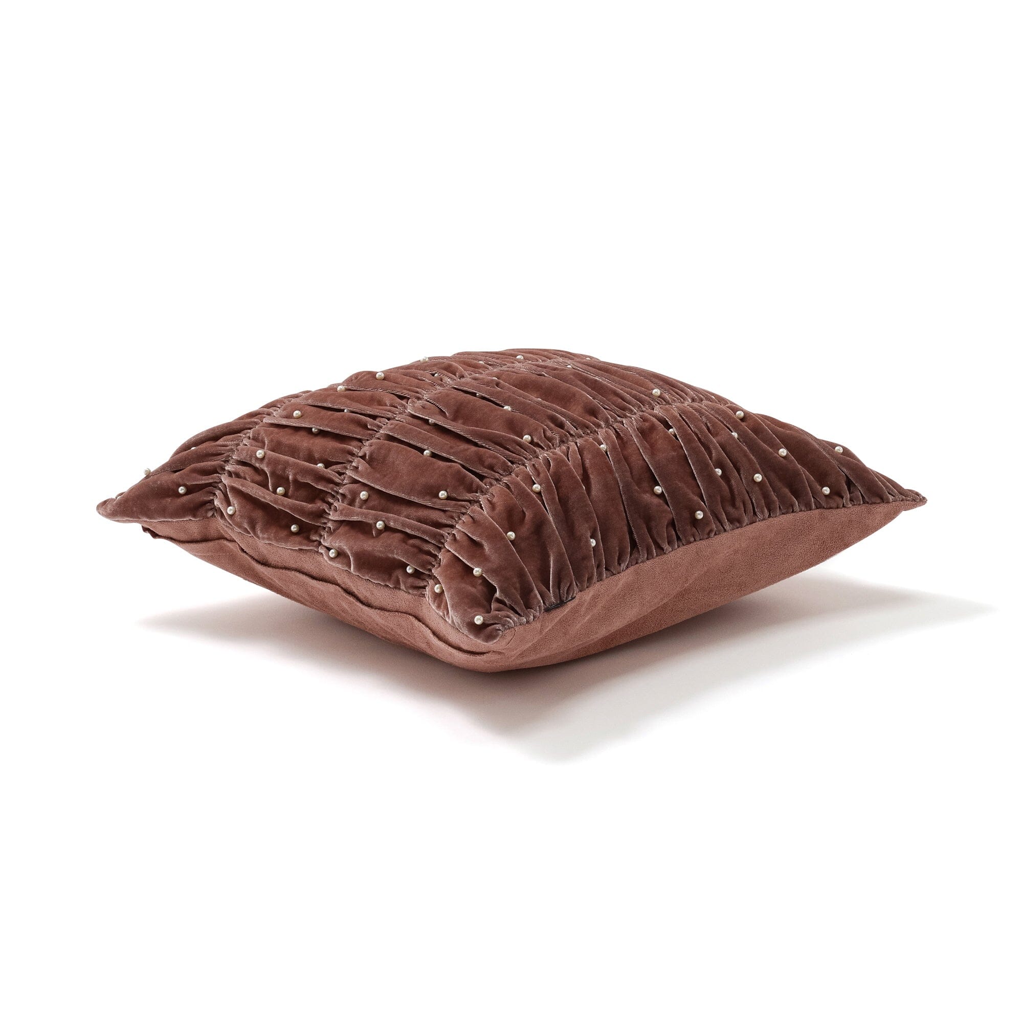 Velvet Pearl Cushion Cover 450 X 450  Pink