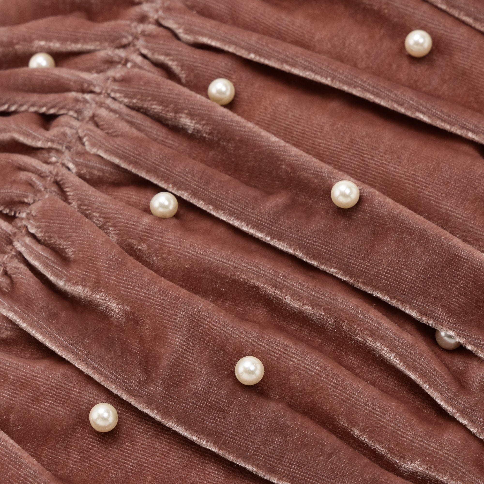 Velvet Pearl Cushion Cover 450 X 450  Pink