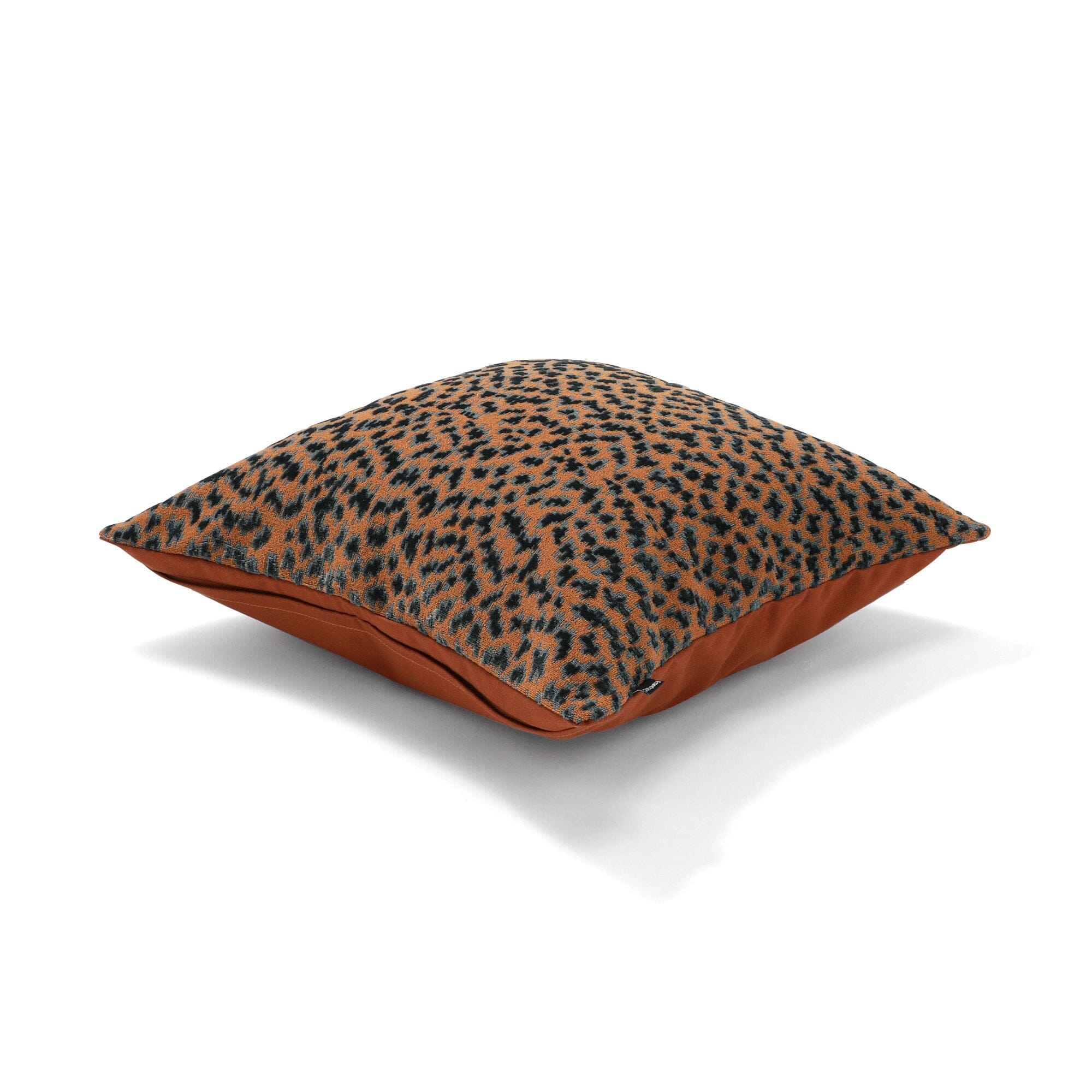 Jq Leopard Cushion Cover 450 X 450  Beige X Blue