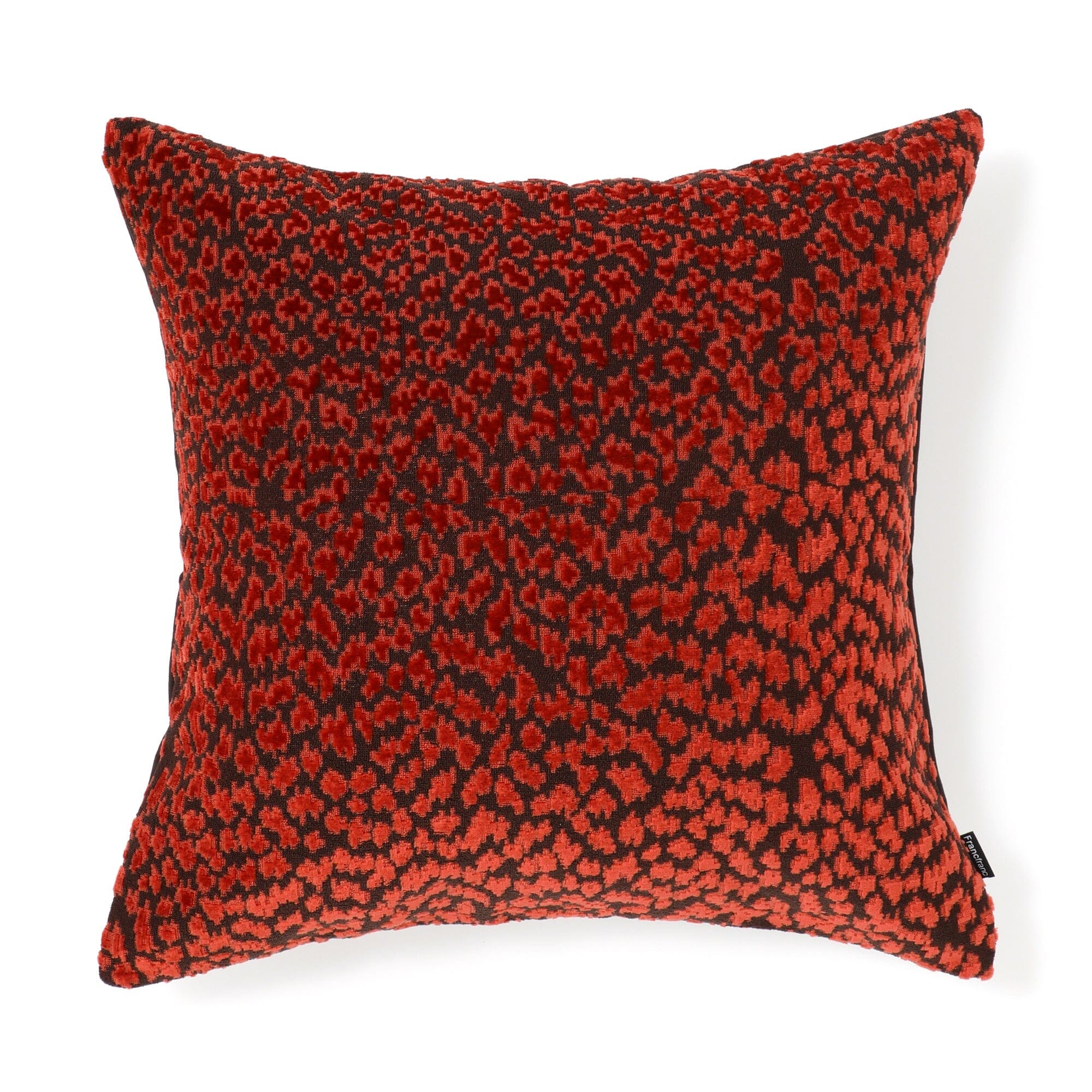 Jq Leopard Cushion Cover 450 X 450  Brown X Orange