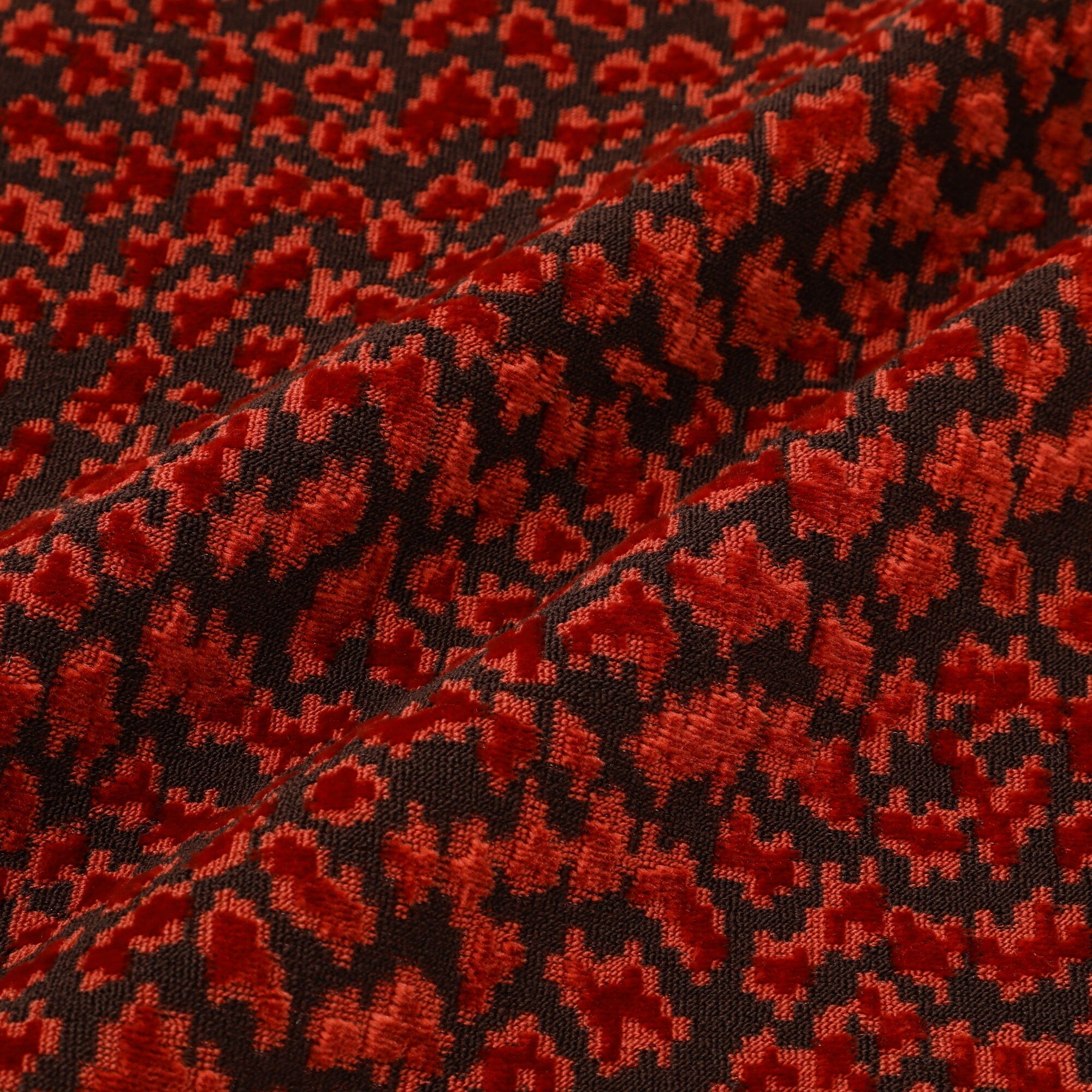 Jq Leopard Cushion Cover 450 X 450  Brown X Orange