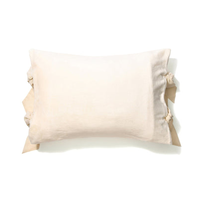 WARMY Furry Ribbon Pillow Case 700 x 500 Ivory