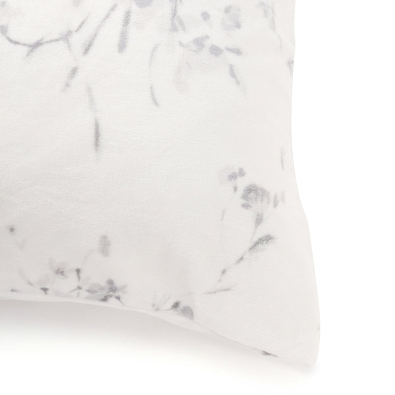 WARMY Botanical Flower Pillow Case 700 x 500 Gray