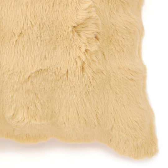 Warmy Pokomoko Fur Pillowcase Yellow