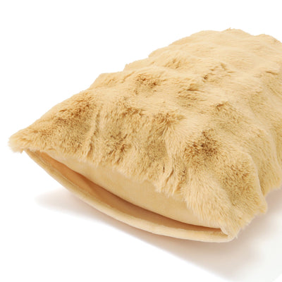 Warmy Pokomoko Fur Pillowcase Yellow