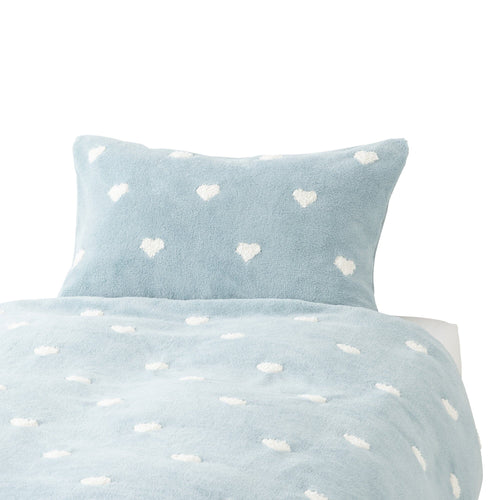 Warmy Heart Pillowcase 700 X 500 Blue
