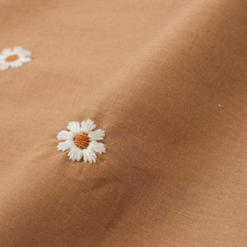 Daisy Embroidery Pillowcase 700X500 Beige