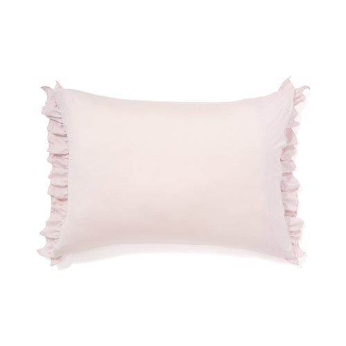 Fuwaro Cooling Pillow Cover  Frill Pink