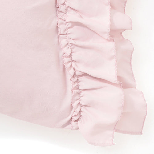 Fuwaro Cooling Pillow Cover  Frill Pink