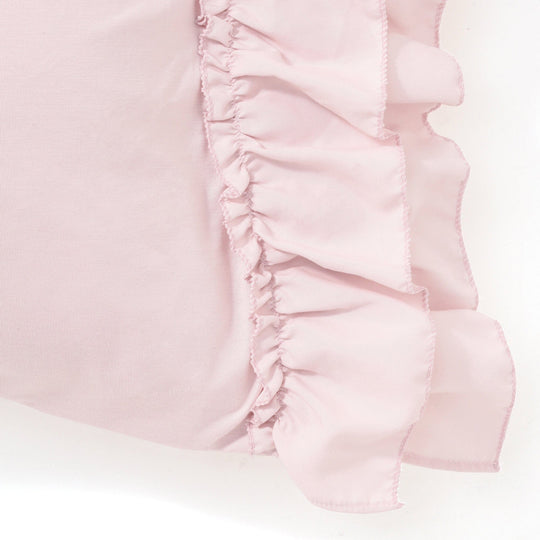 Fuwaro Cooling Pillow Cover  Frill Pink